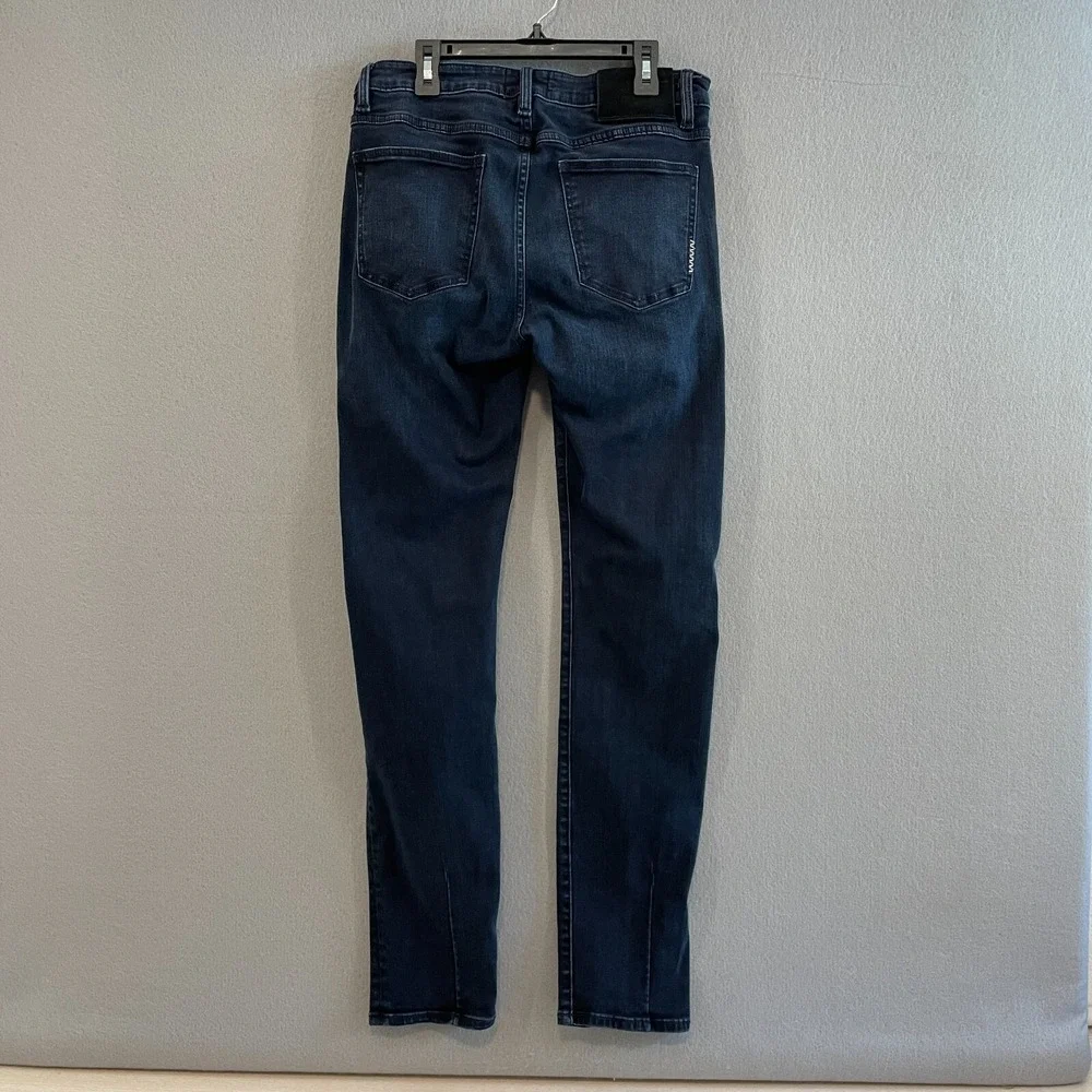 Neuw Iggy Skinny Mens Jeans Dark‎ Wash Blue Denim Size 30x32 Button Fly